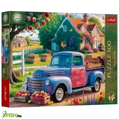 Trefl Premium Plus: European Puzzle Championship Kék furgon - 500 darabos puzzle