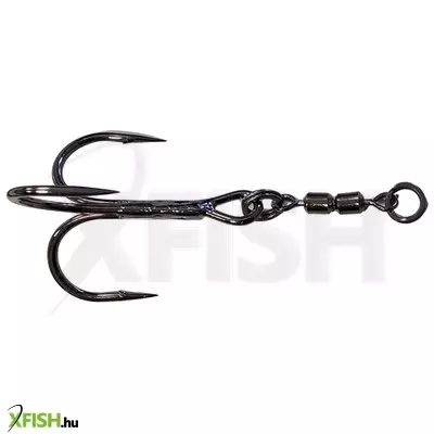 Kamatsu Hyper Strong Vertical Stinger Rig Forgós Hármashorog 2-es 1db/csomag