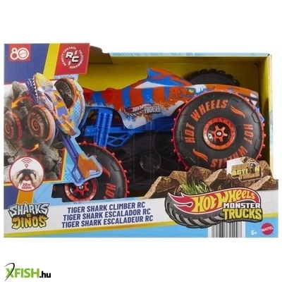 Hot Wheels: Monster Trucks távirányítós Mega Tiger Shark