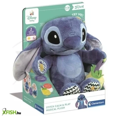 clementoni: stitch - zenélő plüssfigura
