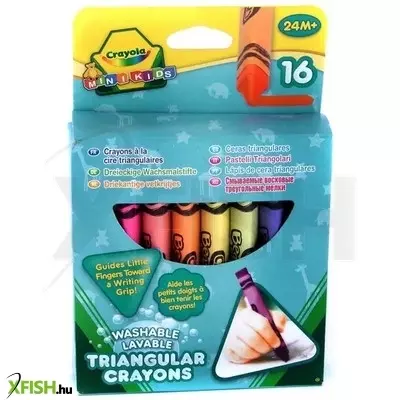 Crayola Mini Kids: Háromszög tömzsi viaszkréták - 16 db