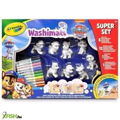 Crayola Washimals: Mancs őrjárat szuper készlet