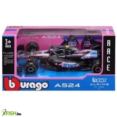 bburago f1 versenyautó - bwt alpine f1 team, 1:43