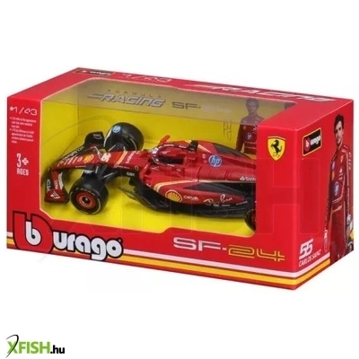 Bburago F1 versenyautó - SF24 Ferrari, 1:43