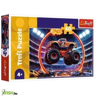 Trefl: Monster Truck - 60 darabos kirakó