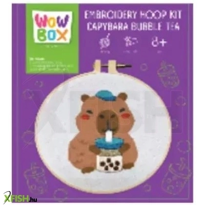 Wow Box: Kapibara Bubble Teával hímzőkészlet