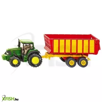 siku john deere traktor pótkocsival 155 - 1650