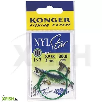 Konger Nylstar Leader Rablóhalas Előke 70cm/10Kg  25X2 Pcs