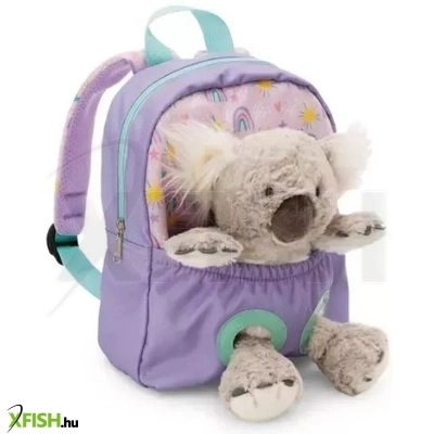 nici: hátizsák koala plüssel - lila, 25 cm