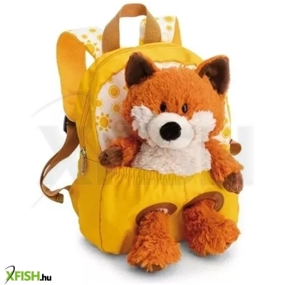 nici: hátizsák róka plüssel - sárga, 25 cm