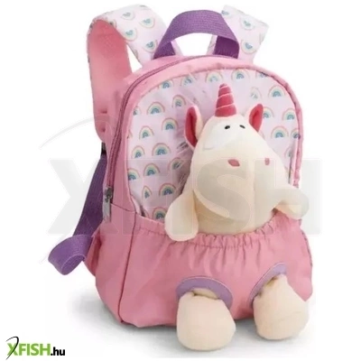 Nici: Hátizsák unikornis plüssel - pink, 25 cm