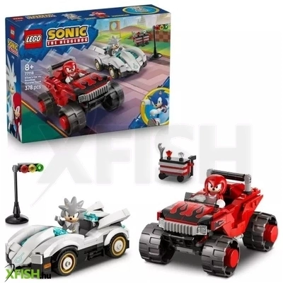 LEGO® Sonic the Hedgehog Silver autója Knuckles monster truckja ellen 77118