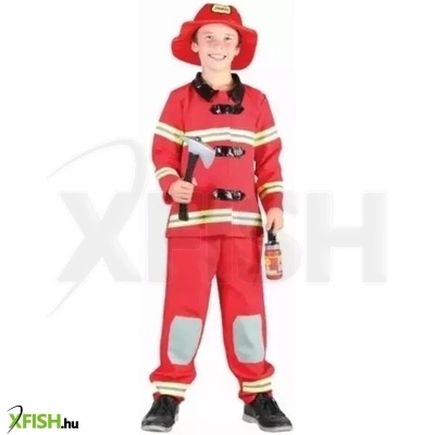 Tűzoltó jelmez fiúknak - 120/130 cm