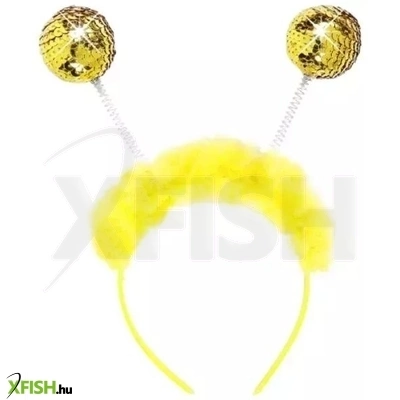 jelmez kiegészítő: arany flitteres tollas fejdísz