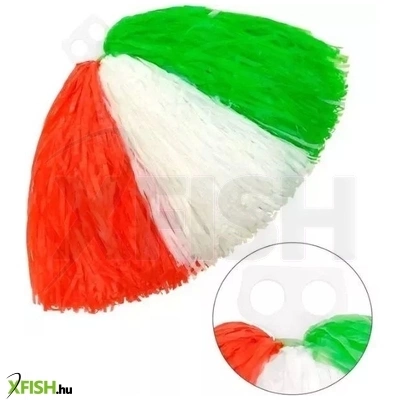 zöld-fehér-piros pom-pom