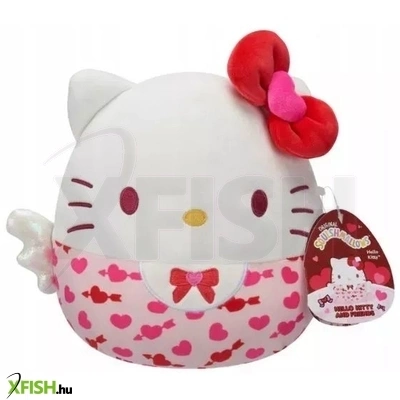 Squishmallows: Hello Kitty szívecskés plüss - 20 cm