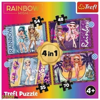 Trefl: Rainbow High puzzle - 4 az 1-ben