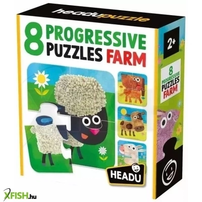 Headu: Fejlesztő puzzle - A Farm, 8 darabos készlet