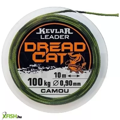 Dread Cat Kevlar Rigging Line Camou Harcsázó Előkezsinór 10m 0.78mm 80Kg
