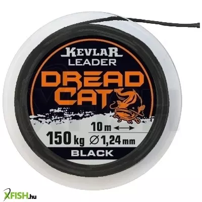 Dread Cat Kevlar Rigging Line Black Harcsázó Előkezsinór 10m 0.78mm 80kg