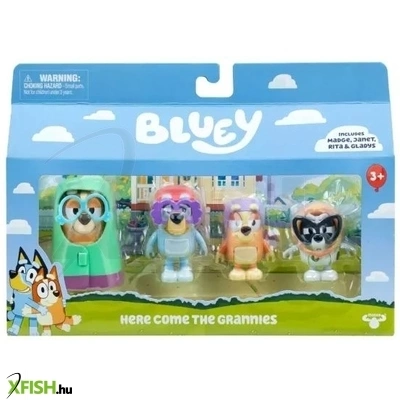 Bluey: Nagyi szett – 4 darabos figura készlet