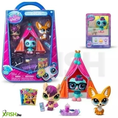 littlest pet shop: pizsama party - 3 db-os készlet