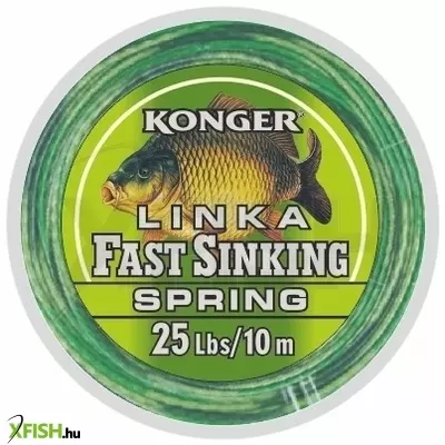 Konger Fast Sinking Line Spring Bojlis Előkezsinór 10m 25Lbs