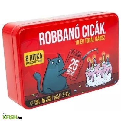 Robbanó cicák társasjáték - 10 éves jubileumi kiadás