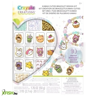 crayola creations: kawaii karkötő készítő készlet