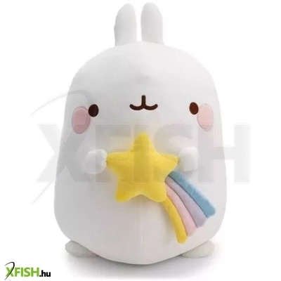 nici: molang, a nyuszi csillaggal plüssfigura - 16 x 11 cm