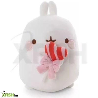 Nici: Molang, a nyuszi nyalókával plüssfigura - 48 cm