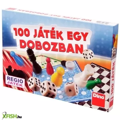 Dino 100 játék egy dobozban társasjáték-gyűjtemény