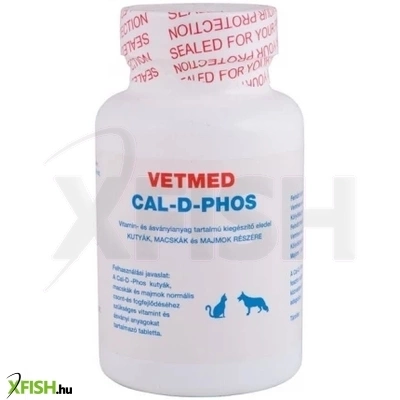 Cal D Phos Csonterősítő Tabletta Kutya Macska Majom Részére