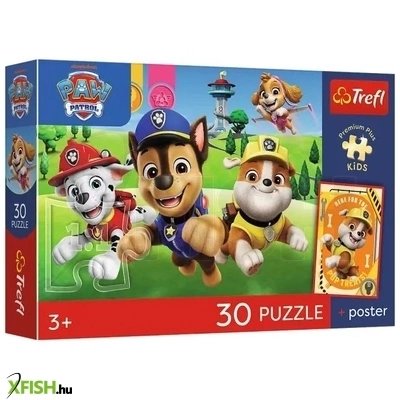 Trefl: Premium Plus Kids - Mancs őrjárat puzzle - 30 darabos