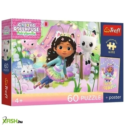 Trefl: Premium Plus Kids Gabi és a cicakalandok puzzle - 100 darabos