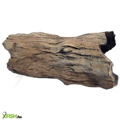 tq érdes fatörzs kerámia dekoráció akváriumba, terráriumba (21x9cm)