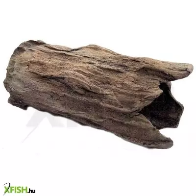 tq érdes fatörzs kerámia dekoráció akváriumba, terráriumba (15x7cm - zárt végű)