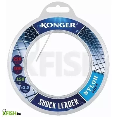 Konger Shock Leader Rablóhalas Előkezsinór 50m 1,04mm 177Lbs