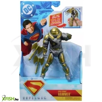 dc studios superman: epikus csapás kalapáccsal akciófigura - 15 cm