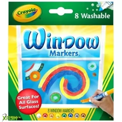 Crayola ablakfestő filctoll 8 darabos készlet