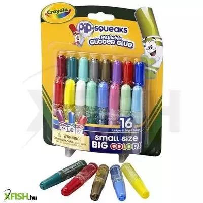 crayola: mini csillámos kimosható ragasztó - 16 db