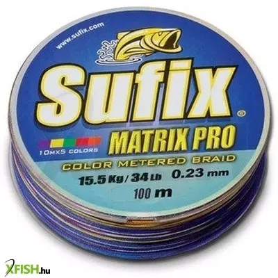 Sufix Matrix Pro Braid Fonott Zsinór (100M/0.18Mm) - Multicolor