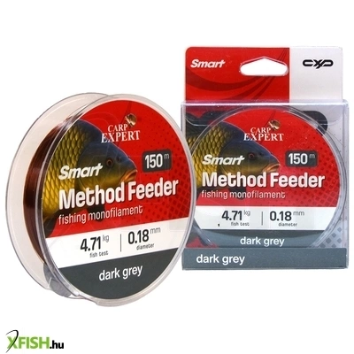 Carp Expert Smart Method Feeder Monofil Zsinór Sötétszürke 300m 0.20mm 5.63Kg