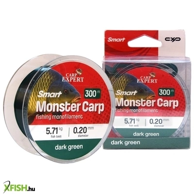 Carp Expert Smart Monster Carp Monofil Zsinór Sötétzöld 300m 0.20mm 5.71Kg