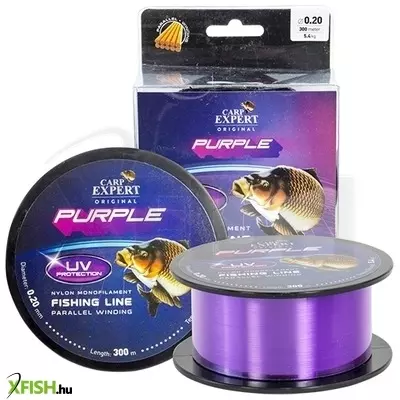 carp expert uv purple monofil zsinór 0,4 300m 18,7 lila