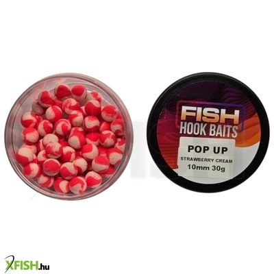 Fish Hook Baits Pop Up Lebegő Method Csali Eperkrém 10mm 30g