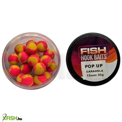 Fish Hook Baits Pop Up Lebegő Bojli Karamella 15mm 30g