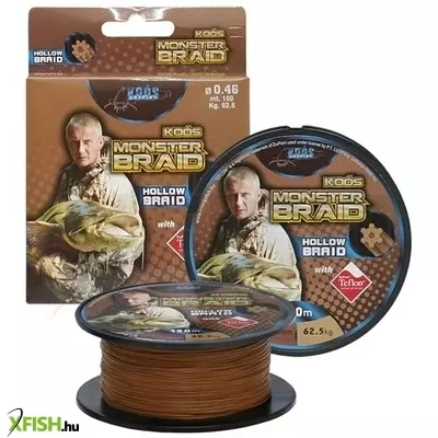 Zsinór Koós 12X Monster Braid Fonott Zsinór 2X150M 0,65 150Lbs