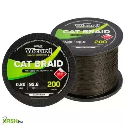 Wizard Cat Braid Harcsázó fonott zsinór 0,80Mm 200M 92,8Kg