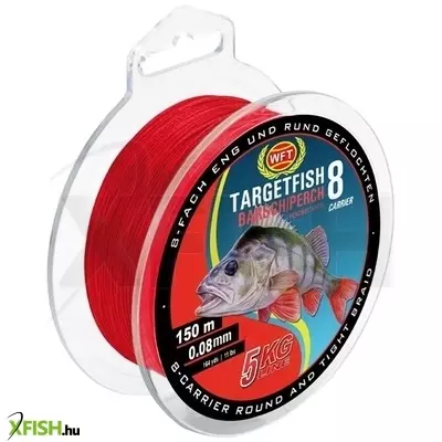 Wft Tf8 Barsch Red Univerzális Fonott Zsinór Piros 150M 5Kg 0,08mm